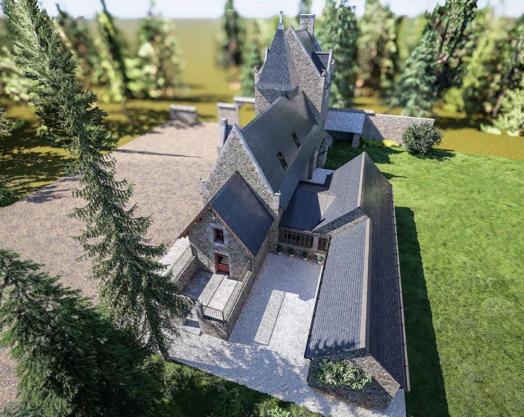 Réhabilitation et extension d’un manoir historique à Elven_architecte morbihan_architecte patrimoine_14